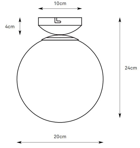 Markslöjd Stintino lampă de tavan 1x40 W alb-nichel 109024
