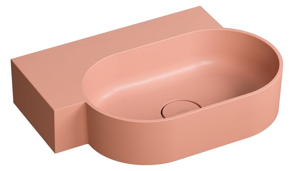 Omnires Ovo M+ lavoar 55x38 cm ovale de blat roz mat OVO555UWLCO