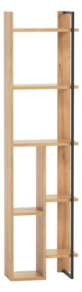 Raft de colt, Quasar & Co.®, mobilier living/dormitor, 42 x 23 x 160 cm, MDF, stejar bej