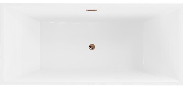 Mexen Vigo, cadă de sine stătătoare 178,5 x 80 cm, alb-negru, preaplin auriu roz, 51251788075-60