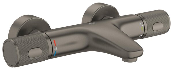 Grohe Precision Feel baterie cadă-duș perete cu termostat Brushed Hard Graphite 34788AL0