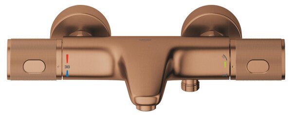 Grohe Precision Feel baterie cadă-duș perete cu termostat Brushed Warm Sunset 34788DL0