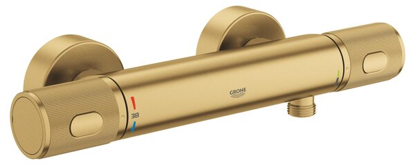Grohe Precision Feel baterie de duș perete cu termostat Brushed Cool Sunrise 34790GN0