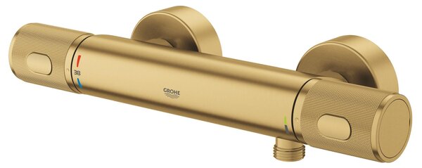 Grohe Precision Feel baterie de duș perete cu termostat Brushed Cool Sunrise 34790GN0