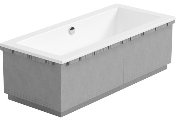 Mexen X-ST, carcasa din polistiren pentru cada dreptunghiulara 120-150 x 70-90 cm, canal LED, alb, 55020-01