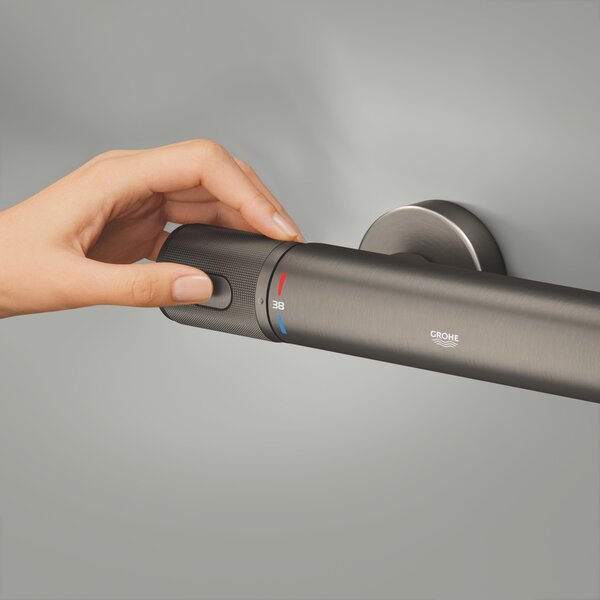 Grohe Precision Feel baterie de duș perete cu termostat Brushed Hard Graphite 34790AL0