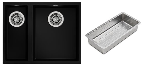 Set chiuveta Tegranit Teka Square 115260029, inserție scurgătoare Teka 40199072