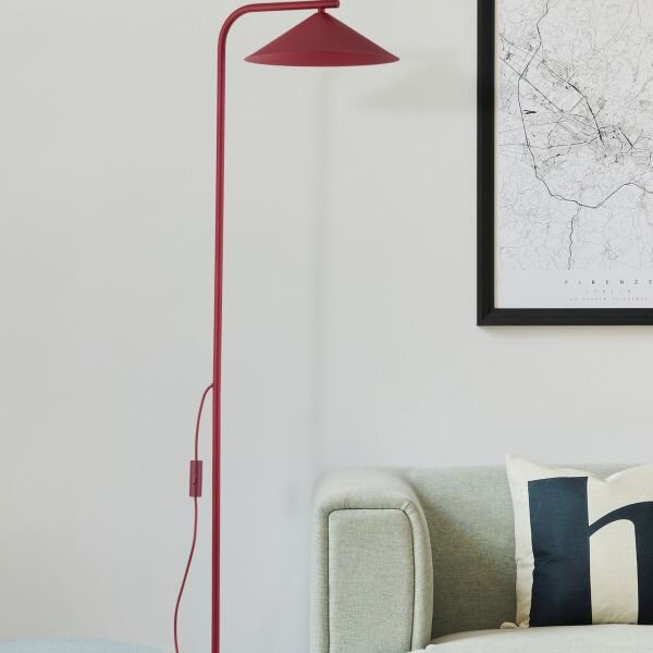 TK Lighting Lume lampă de podea 1x11 W burgundia 16214