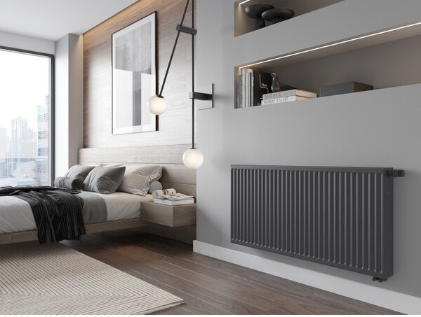 Mexen, Radiator panou Mexen CV22 500 x 600 mm, racord inferior, 855 W, antracit - W622-050-060-66