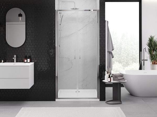 Mexen Exo, usa dus dublu 70x200 cm, sticla transparenta 6 mm, profil cromat, 814-070-000-01-00