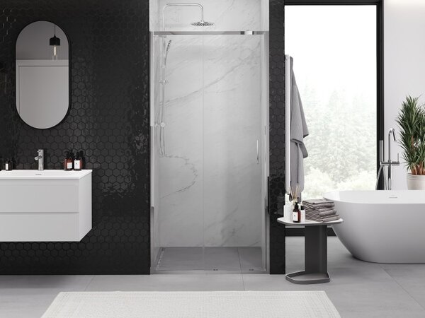 Mexen Exo, usa culisanta pentru deschidere 90x200 cm, sticla transparenta 6mm, profil cromat, 8151-090-000-01-00