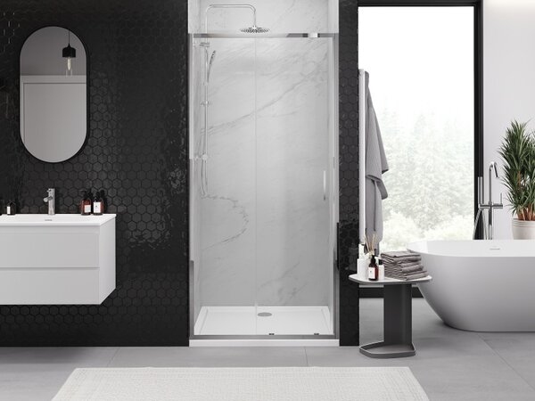 Mexen Exo, usa culisanta pentru deschidere 90x200 cm, sticla transparenta 6mm, profil cromat, 8151-090-000-01-00