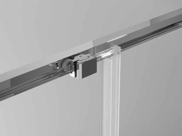 Mexen Exo, culisant cu 2 aripi 130x200 cm, sticlă transparentă de 6 mm, profil cromat, 8152-130-000-01-00