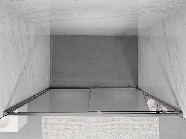 Mexen Exo, usa culisanta pentru deschidere 130x200 cm, sticla transparenta 6mm, profil cromat, 8151-130-000-01-00