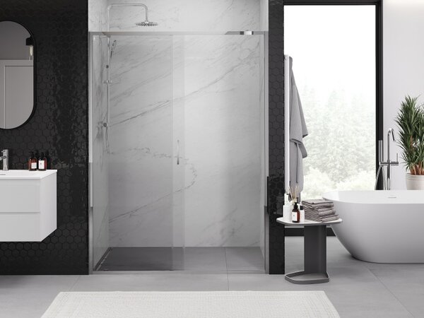 Mexen Exo, usa culisanta pentru deschidere 130x200 cm, sticla transparenta 6mm, profil cromat, 8151-130-000-01-00
