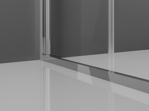 Mexen Exo, cabina de dus cu usa rabatabila 70 x 70 cm, sticla transparenta 6 mm, profil cromat, 816-070-070-01-00