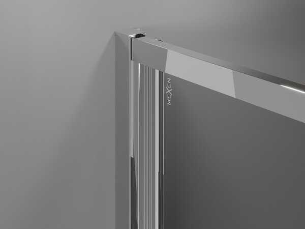 Mexen Exo, cabina de dus cu usa rabatabila 70 x 70 cm, sticla transparenta 6 mm, profil cromat, 816-070-070-01-00