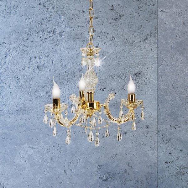 Candellux Maria Teresa lampă suspendată 3x40 W auriu 33-94639