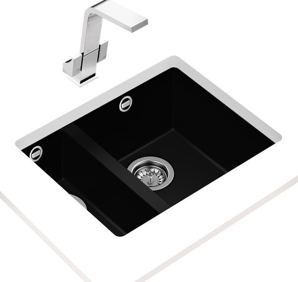 Teka Square chiuveta tegranit 56x44 cm negru 115260029