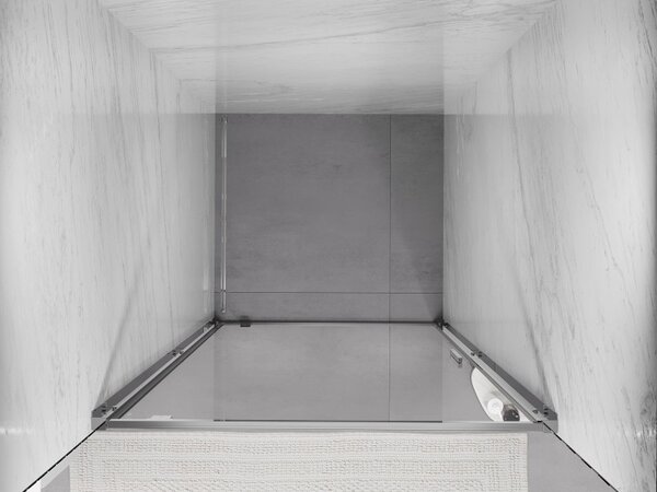 Mexen Exo, usa de dus cu 1 canat pentru deschidere 60 cm, sticla transparenta 6 mm, profil cromat, 8181-060-000-01-00