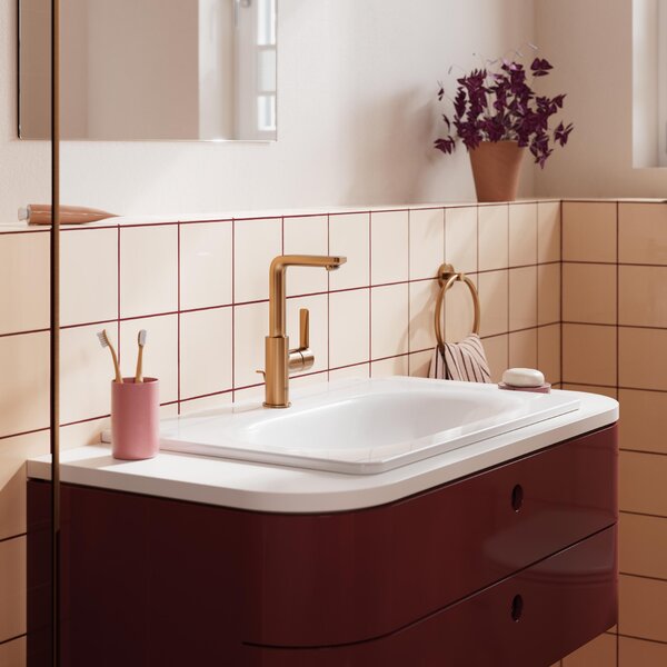 Grohe Lineare baterie lavoar stativ Brushed Warm Sunset 23296DL1