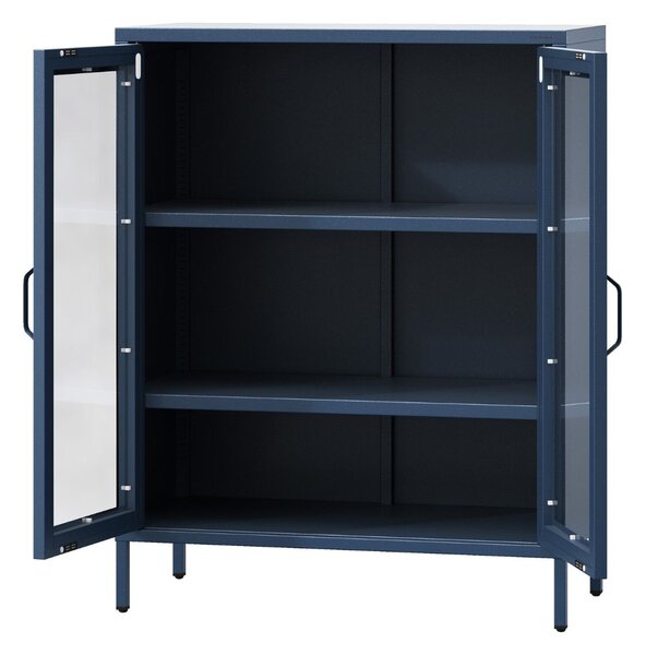 Vitrină Modern GINA bleumarin