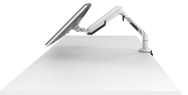 Set: Birou reglabil Alto 102 White + suport pentru monitor + organizator pentru cabluri