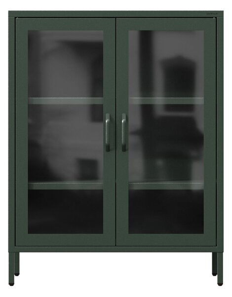 Vitrină Modern GINA verde-sticlă