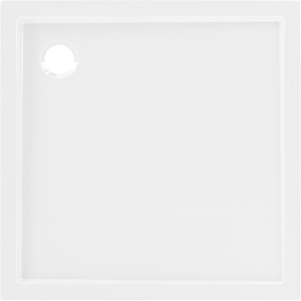 Cădiță de duș pătrată Mexen Flow Slim 70 x 70 cm, alb lucios, 46S107070
