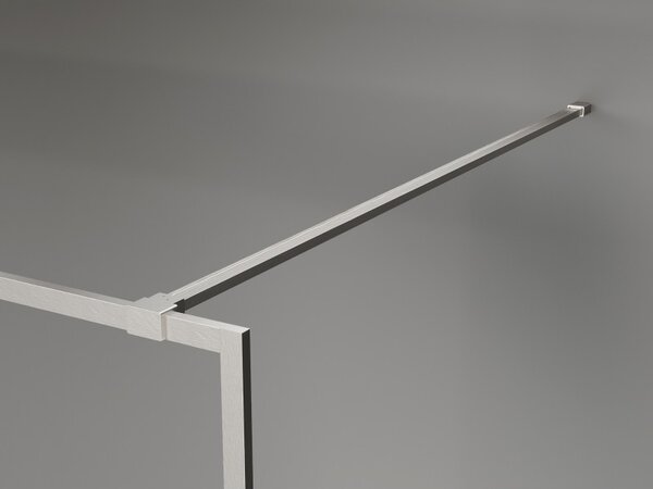 Mexen, Perete de duș Mexen Kioto-XF cu ramă 60 x 202 cm, grafit 10 mm, nichel mat - 800-060-104-97-40-X