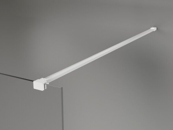 Paravan de duș Mexen Lunar dreapta 50 x 200 cm, sticlă transparentă de 8 mm, alb, 830-050-000-20-00-P