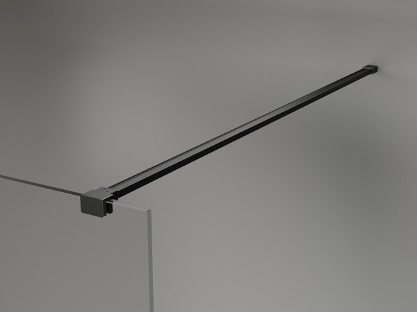 Mexen, Perete de duș Mexen Kioto-X 60 x 200 cm, grafit 10 mm, negru - 800-060-101-70-40-X