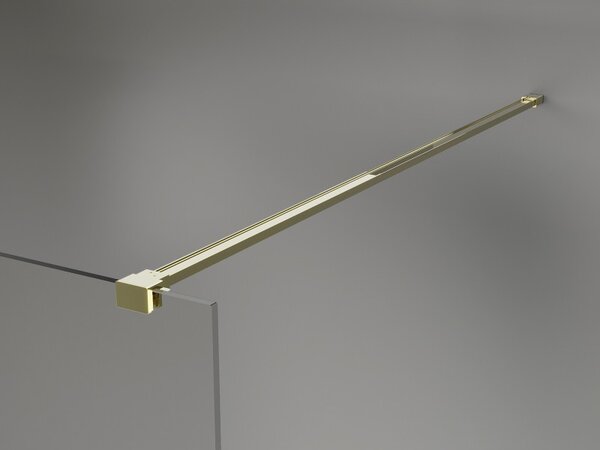 Mexen, Perete de duș Mexen Kioto-X 50 x 200 cm, mat 10 mm, auriu - 800-050-101-50-30-X