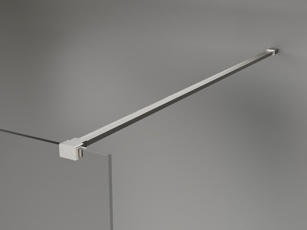 Mexen, Perete de duș Mexen Kioto-X 50 x 200 cm, grafit 10 mm, nichel mat - 800-050-101-97-40-X
