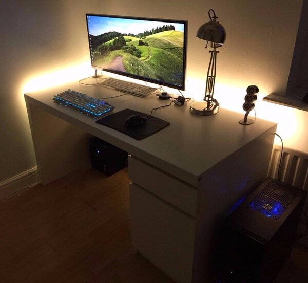 Banda LED USB pentru Iluminare Ambientala in Spatele Televizorului Backlight TV White