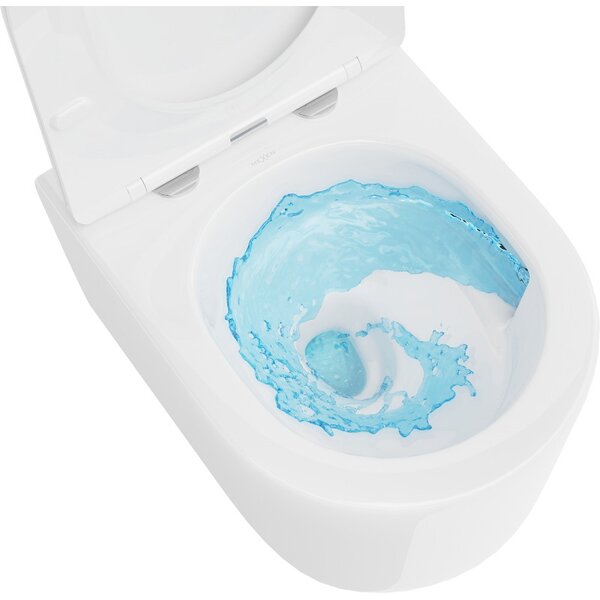 Mexen Sofia, vas WC suspendat 490x360x355 mm, Rimless Tornado + scaun WC duroplast, alb lucios, 30540100T