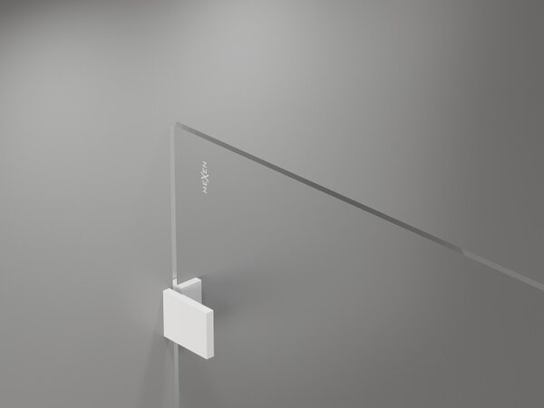 Paravan de duș Mexen Lunar dreapta 50 x 200 cm, sticlă transparentă de 8 mm, alb, 830-050-000-20-00-P