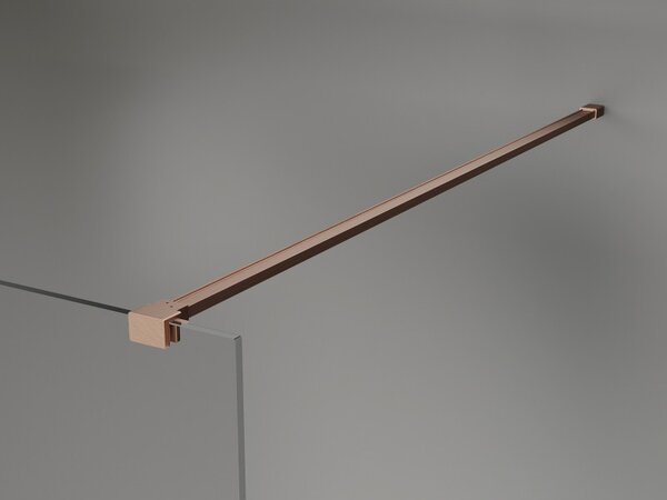 Mexen, Perete de duș Mexen Kioto-X 70 x 200 cm, transparent 10 mm, cupru periat - 800-070-101-65-00-X