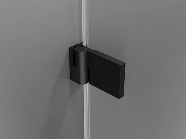 Mexen, Ușă de duș pivotantă Mexen Lunar-B, stânga, 65 cm, transparentă, neagră - 832-065-000-70-00-L