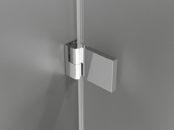 Mexen, Ușă de duș pivotantă Mexen Lunar-B stânga 60 cm, transparentă, cromată - 832-060-000-01-00-L