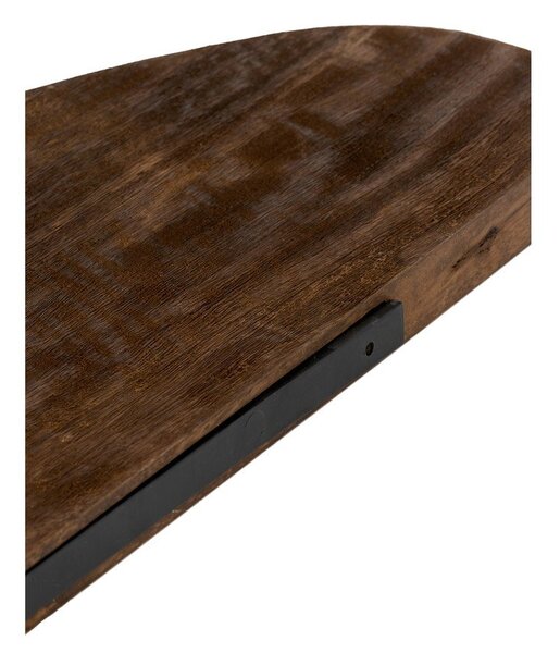 Raft în culoare naturală închisă din lemn de mango 49 cm Ginosu – Light & Living