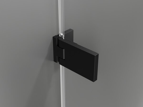 Mexen, Ușă de duș pliabilă Mexen Lunar-F dreapta 60 cm, transparentă, neagră - 836-060-000-70-00-P