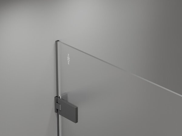 Mexen, Ușă de duș pliabilă Mexen Lunar-F dreapta 100 cm, transparentă, bronz închis - 836-100-000-95-00-P