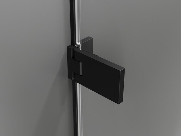 Mexen, Ușă de duș pliabilă Mexen Lunar-F dreapta 60 cm, transparentă, neagră - 836-060-000-70-00-P