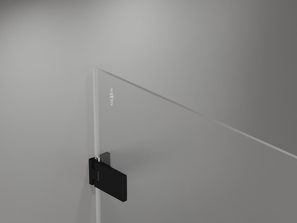 Mexen, Ușă de duș pliabilă Mexen Lunar-F dreapta 60 cm, transparentă, neagră - 836-060-000-70-00-P