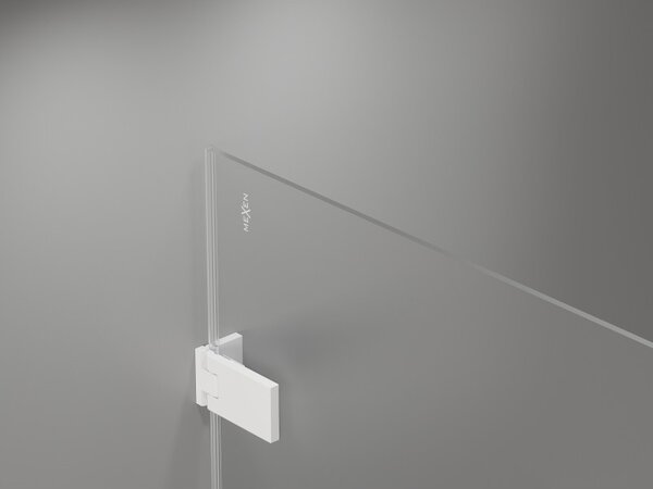 Mexen Lunar-F, ușă de duș pliabilă dreapta 110 cm, sticlă transparentă de 8 mm, profil alb, 836S-110-050-20-00-P