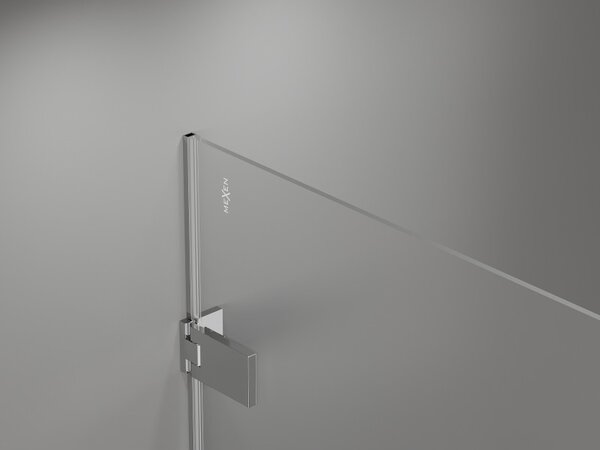 Mexen Lunar-F, ușă de duș pliabilă stânga 110 cm, sticlă transparentă de 8 mm, profil cromat, 836S-110-050-01-00-L