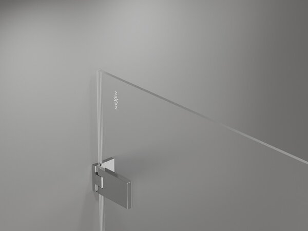 Mexen Lunar-F, ușă de duș pliabilă stânga 110 cm, sticlă transparentă de 8 mm, profil cromat, 836S-110-050-01-00-L
