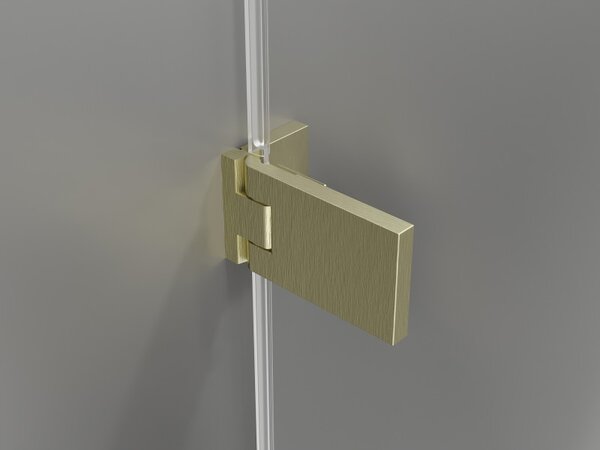 Mexen, Ușă de duș pliabilă Mexen Lunar-F dreapta 65 cm, transparentă, auriu periat - 836-065-000-55-00-P