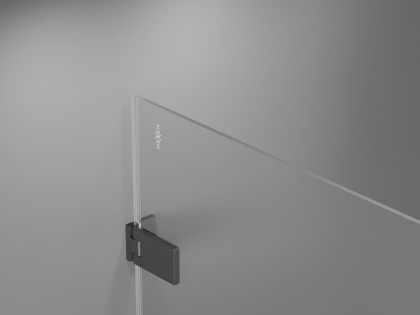 Mexen, Ușă de duș pliabilă Mexen Lunar-F dreapta 100 cm, transparentă, gri bronz periat - 836-100-000-66-00-P